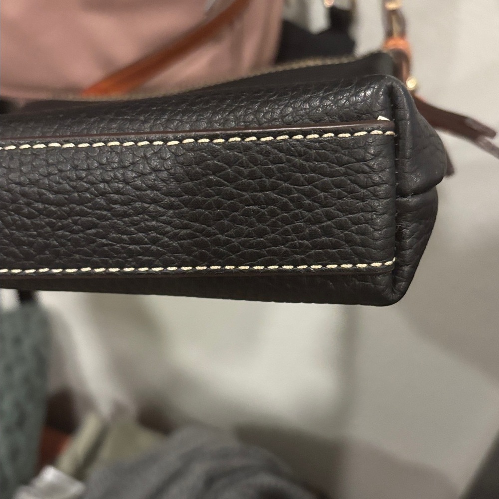 Dooney & Bourke Black and Brown Shoulder Bag - Picture 6 of 6
